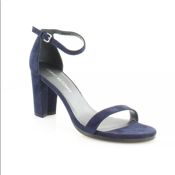stuart weitzman navy sandals
